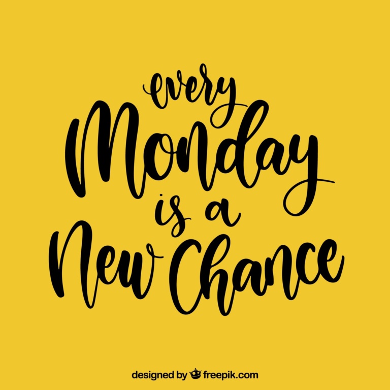 New week fresh start 